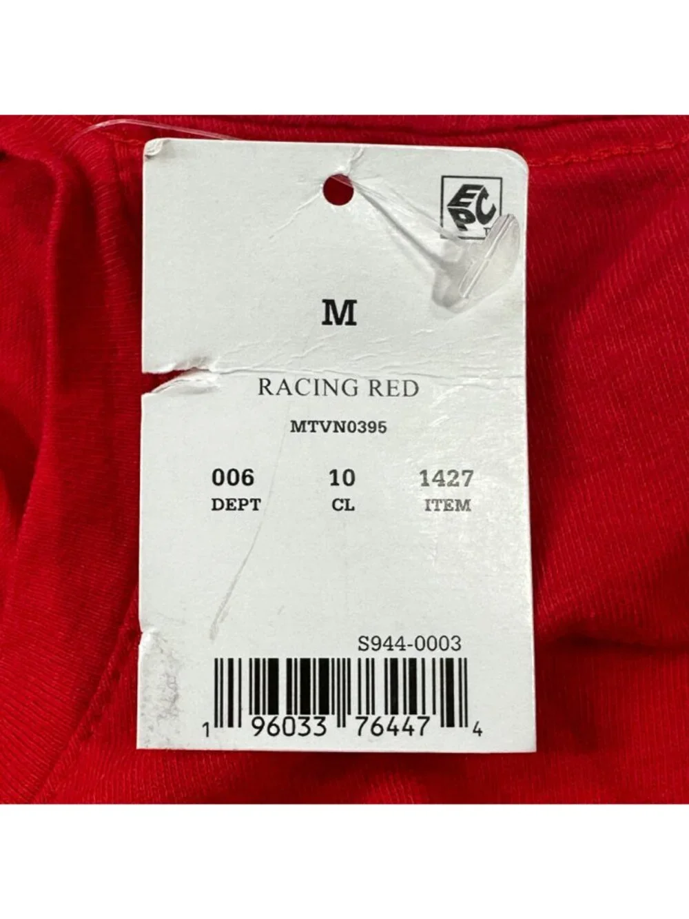 MTV Women's Size Medium Tee Shirt Holiday Graphic Short Sleeve Red New With Tags